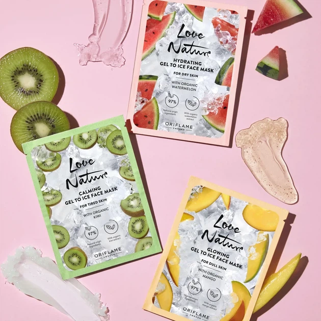 Гелева маска для обличчя Oriflame Love Nature з органічним екстрактом манго - зображення 6