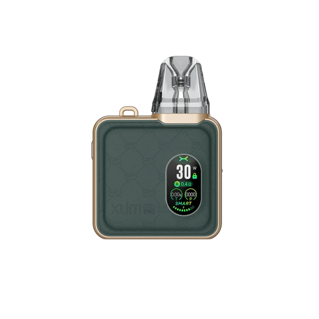 Багаторазова POD-система OXVA XLIM SQ Pro Green Leather (Зелена шкіра) - Фото 1 Багаторазова POD-система OXVA XLIM SQ Pro Green Leather (Зелена шкіра) - зображення 1