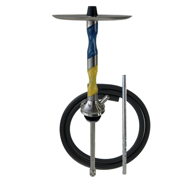 Кальян Sky Hookah Vertigo Patriot (Жёлто-синий, базовый комплект) - Фото 1 Кальян Sky Hookah Vertigo Patriot (Жёлто-синий, базовый комплект) - изображение 1
