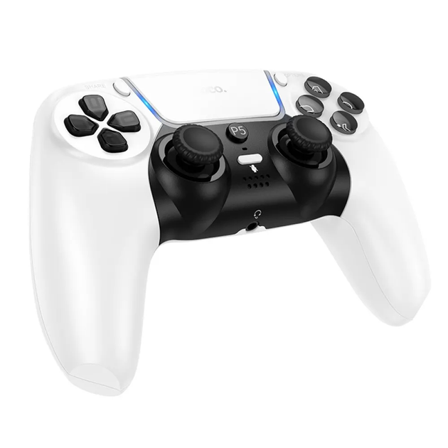Беспроводной геймпад джойстик для Sony PS5 с вибрацией и поддержкой гарнитуры GA32 Dragon Белый - Фото 1 Беспроводной геймпад джойстик для Sony PS5 с вибрацией и поддержкой гарнитуры GA32 Dragon Белый - изображение 1