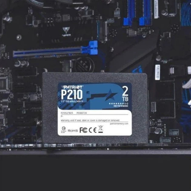 Накопитель SSD 2.5" Patriot P210 2TB SATA III 3D QLC 100,45x69,85x7 мм - Фото 5 Накопитель SSD 2.5" Patriot P210 2TB SATA III 3D QLC 100,45x69,85x7 мм - изображение 5