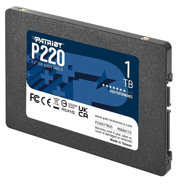Накопитель SSD 1TB Patriot P220 SATA III 2.5" 7mm TLC - изображение 4