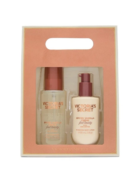 Подарунковий набір Victoria's Secret Spiced Vanilla Creme Feel Toasty Gift Set 88ml +88ml - изображение 2