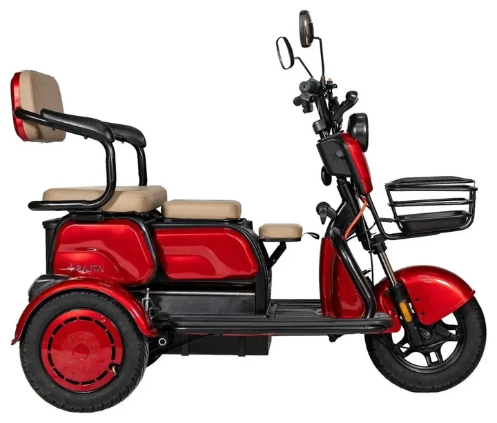Електроскутер ATLAS Elegant Trike 800W Red (TOK_4017) - изображение 4