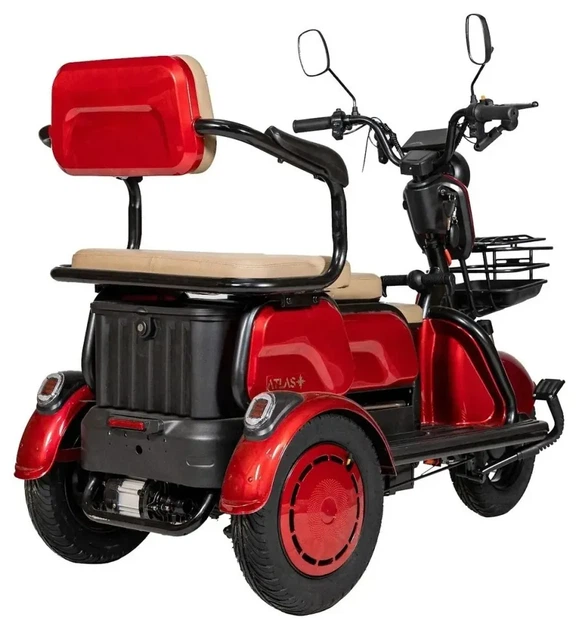 Електроскутер ATLAS Elegant Trike 800W Red (TOK_4017) - изображение 5