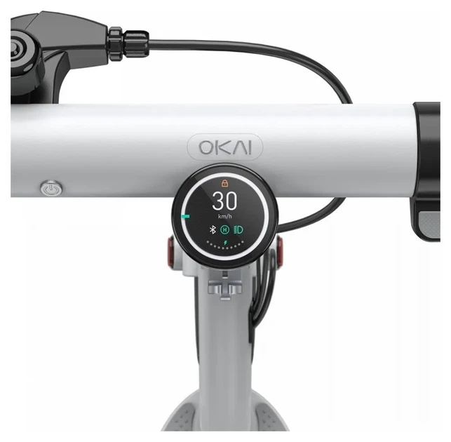 Електросамокат OKAI ES10-NEON Lite White 9", 300(600)W, 7.8Ah, 30km, 25km\h, 20%, NFC, App, 15kg (KOS_ES10-W) - изображение 10
