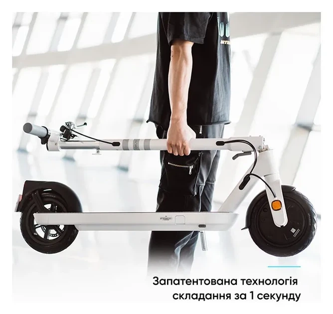 Електросамокат OKAI ES10-NEON Lite White 9", 300(600)W, 7.8Ah, 30km, 25km\h, 20%, NFC, App, 15kg (KOS_ES10-W) - изображение 17