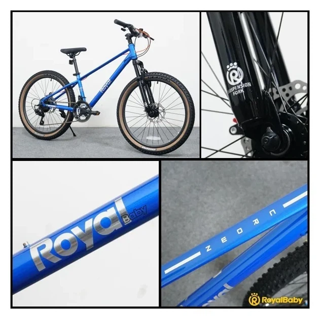 Велосипед дитячий RoyalBaby 26" JUNIOR MTB ALLOY 21 SPEED, OFFICIAL UA, Blue (SPT_RB26-48-blue) - изображение 2