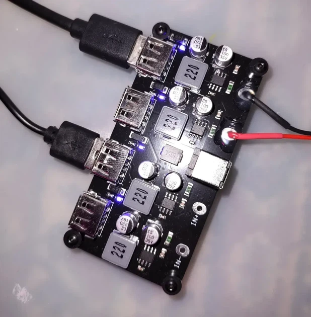 Модуль быстрой зарядки 4-порта USB QC3.0 PD. - изображение 4
