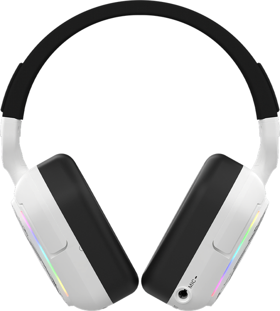 Zestaw słuchawkowy gamingowy AQIRYS ALNAIR Wireless ANC RGB White - obraz 9