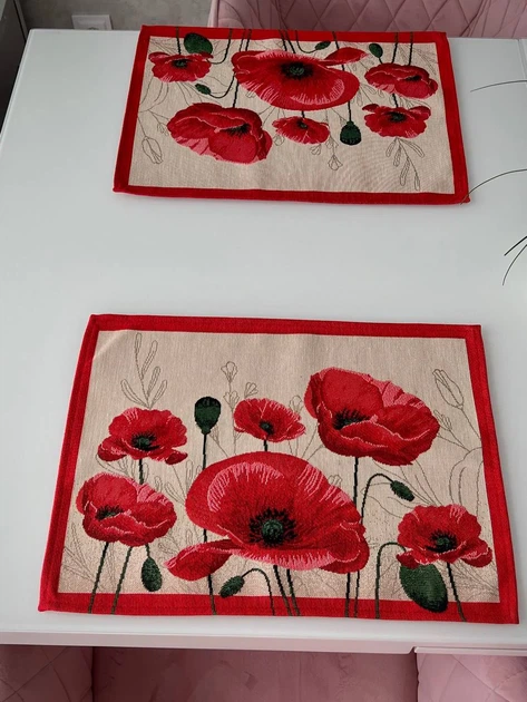 Салфетка гобеленовая Limaso CAYETANA 33x45 см Красная 75% полиэстер, 15% акрил, 10% хлопок - Фото 5 Салфетка гобеленовая Limaso CAYETANA 33x45 см Красная 75% полиэстер, 15% акрил, 10% хлопок - изображение 5