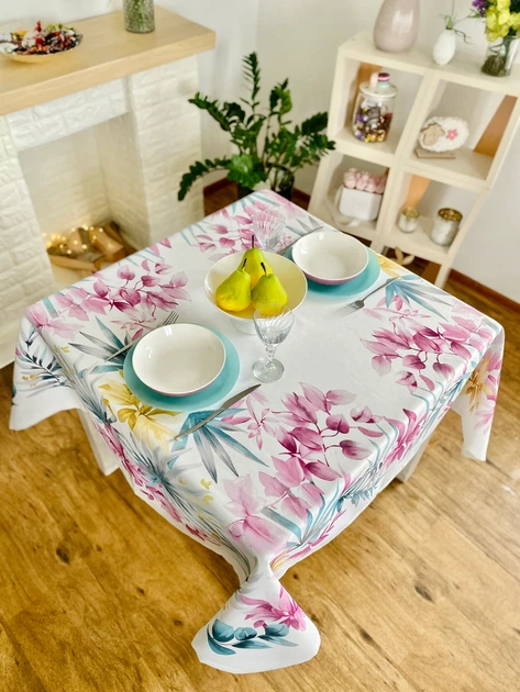 Скатерть водоотталкивающая MANTEL BOTANIA 145x200 см 75% хлопок, цветочный ассортимент - Фото 12 Скатерть водоотталкивающая MANTEL BOTANIA 145x200 см 75% хлопок, цветочный ассортимент - изображение 12