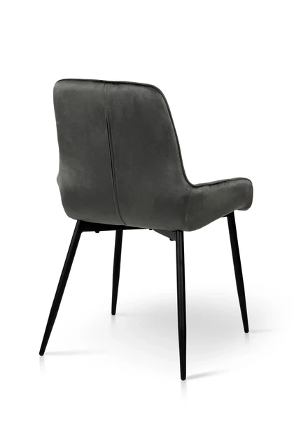 Стул Николь XS-2839 графит/черный металл 87x59x55 см велюр - изображение 3