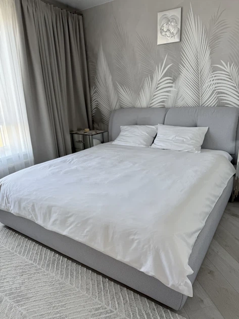 Постільний набір двоспальний SATIN WHITE 200x220 см 100% сатин білий - зображення 8