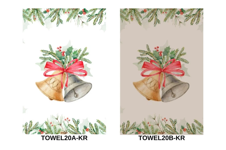 Набор кухонных полотенец Christmas Bells 45x65 см 100% хлопок Ассорти 2 шт. - Фото 1 Набор кухонных полотенец Christmas Bells 45x65 см 100% хлопок Ассорти 2 шт. - изображение 1