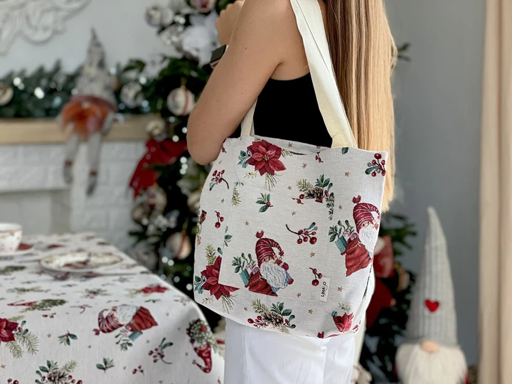 Сумка гобеленовая EDEN1268B-SM36 36x36 см Бежевый 75% полиэстер, 22% хлопок, 3% акрил - Фото 4 Сумка гобеленовая EDEN1268B-SM36 36x36 см Бежевый 75% полиэстер, 22% хлопок, 3% акрил - изображение 4