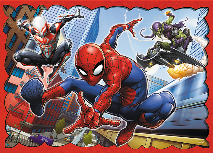 Zestaw Puzzle Trefl Bohaterski Spider-Man 4 w 1 35/48/54/70 elementów 34384 (5900511343847) - obraz 3