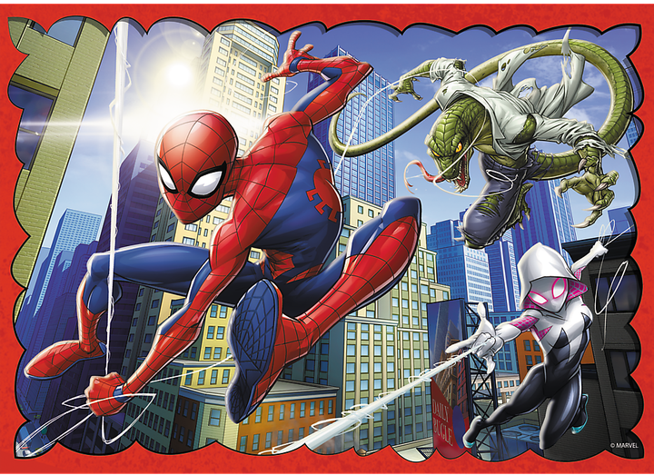 Zestaw Puzzle Trefl Bohaterski Spider-Man 4 w 1 35/48/54/70 elementów 34384 (5900511343847) - obraz 6