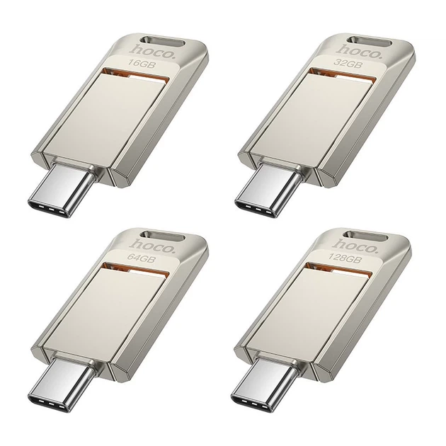 USB-флешка Hoco UD17 64GB USB 3.0 USB-C Silver (6942007641678) - зображення 3