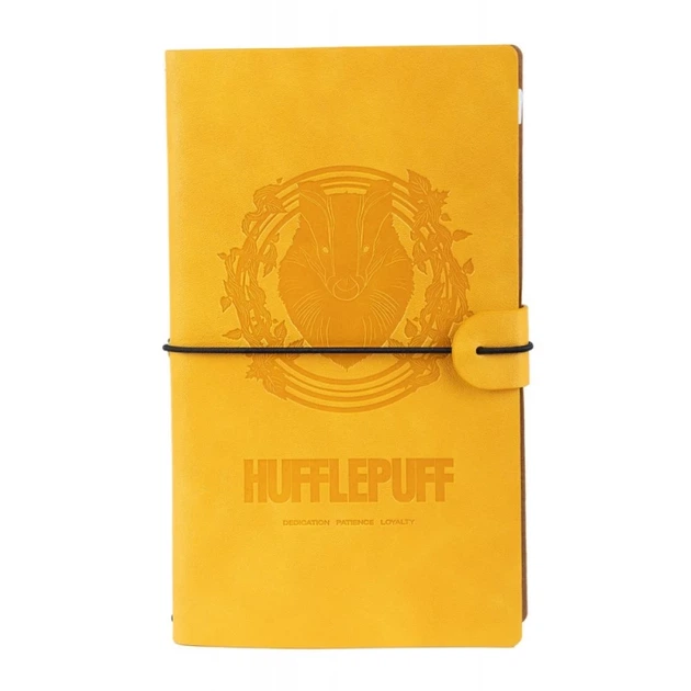 Кожаный дорожный блокнот Harry Potter Hufflepuff 12x19.6 см Yellow (CTBV019) - Фото 1 Кожаный дорожный блокнот Harry Potter Hufflepuff 12x19.6 см Yellow (CTBV019) - изображение 1
