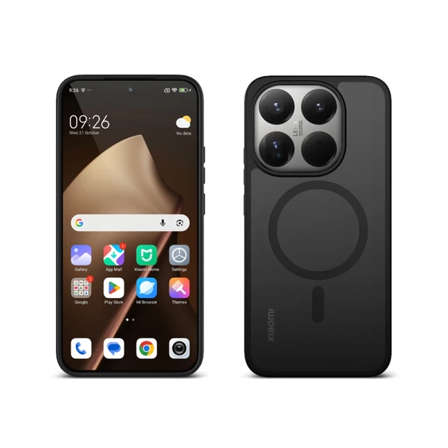 Чехол Crong Hybrid Matte Magnetic для Xiaomi 15T Black (CRGHMMXM15TBLK) - Фото 3 Чехол Crong Hybrid Matte Magnetic для Xiaomi 15T Black (CRGHMMXM15TBLK) - изображение 3