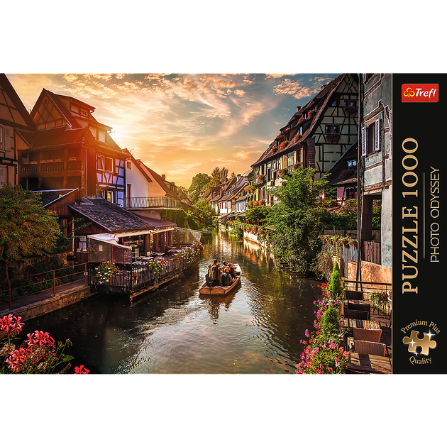 Puzzle Trefl Premium Plus Quality Photo Odyssey: Mała Wenecja w Colmar Francja 1000 elementów (5900511108163) - obraz 3