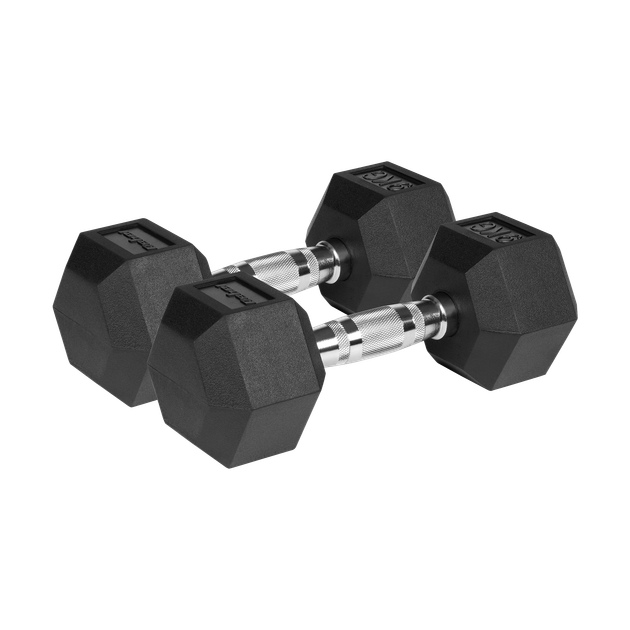 Гантелі HEX Rebel Active 2x9 кг з гумовим покриттям - изображение 2