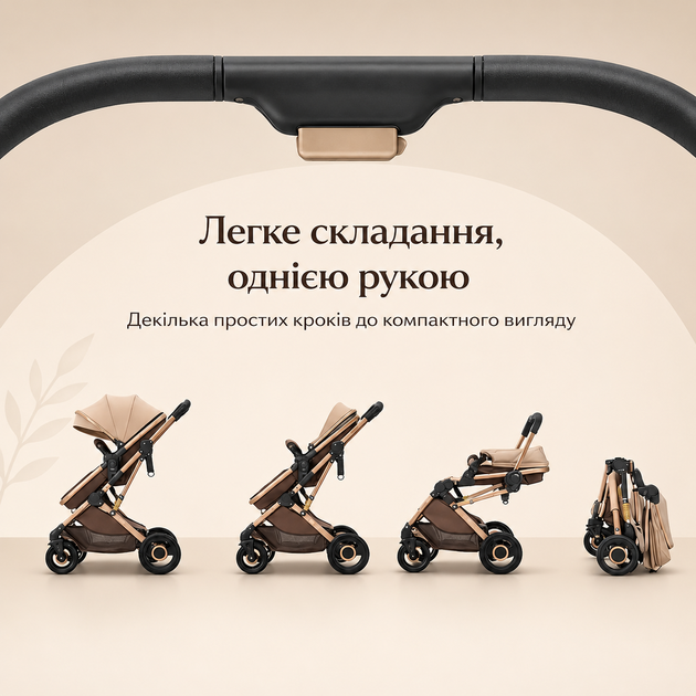Универсальная детская коляска 2в1 хаки - изображение 4