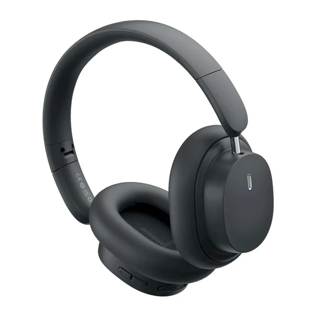 Беспроводные накладные наушники Baseus Bowie D05 Grey экокожа 210x175x74 мм - Фото 3 Беспроводные накладные наушники Baseus Bowie D05 Grey экокожа 210x175x74 мм - изображение 3