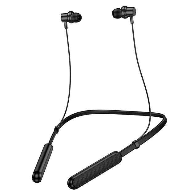Беспроводные вакуумные наушники BOROFONE BE72 10 часов работы ABS Black - изображение 3
