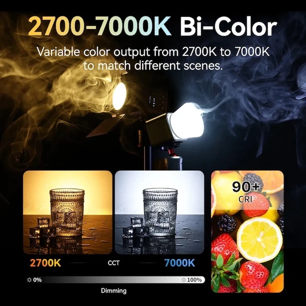 Видеосвет Ulanzi Vijim L3 RGB 5W LED 45,6x45,6x46,5 мм Пластик - изображение 7