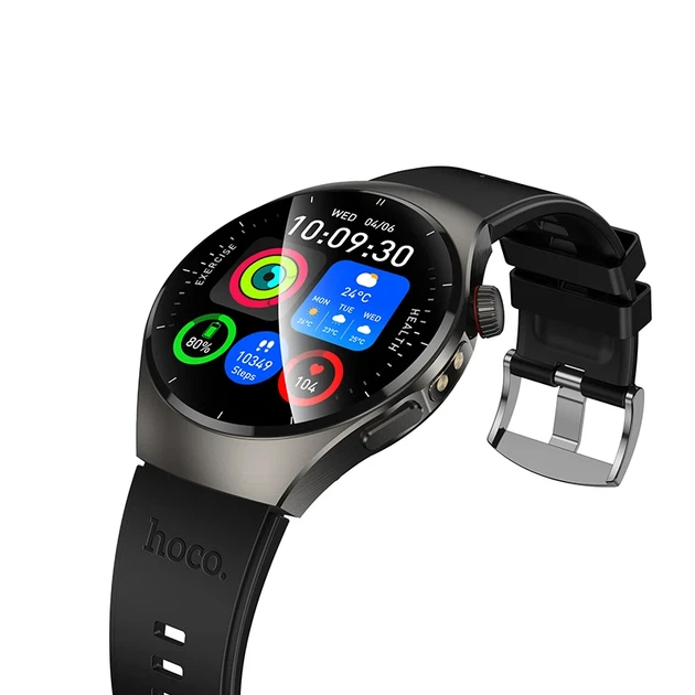 Смарт-годинник HOCO Y40 1,53" 315 mAh IP68 чорний - зображення 5