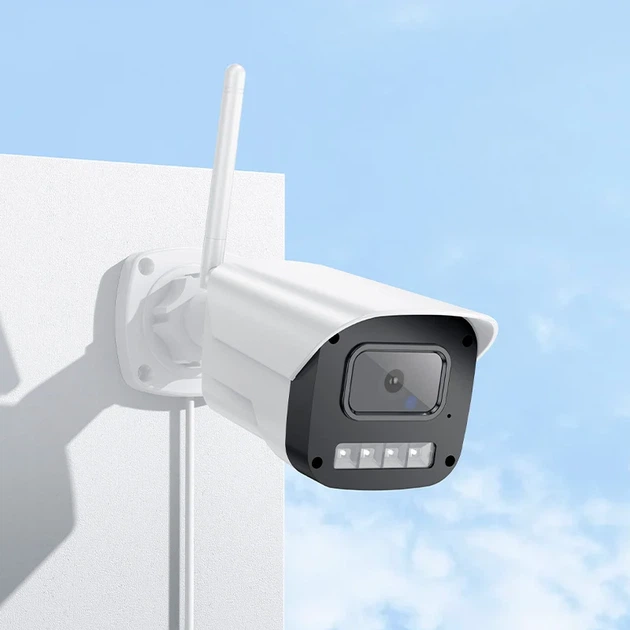 IP-камера видеонаблюдения HOCO D4 Outdoor Full HD 160x65x80 мм пластик белый - изображение 7