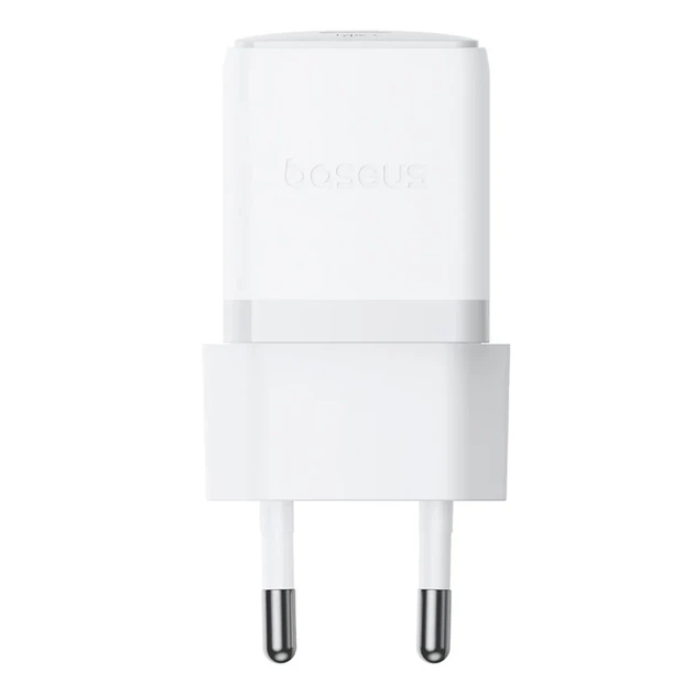 Сетевое зарядное устройство Baseus Palm Fast Charger 20W USB-C 1м Лунный белый - Фото 1 Сетевое зарядное устройство Baseus Palm Fast Charger 20W USB-C 1м Лунный белый - изображение 1