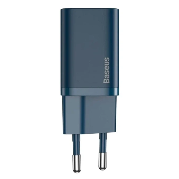 Мережевий зарядний пристрій Baseus Super Si Quick Charger 20 Вт USB Type-C Синій - Фото 3 Мережевий зарядний пристрій Baseus Super Si Quick Charger 20 Вт USB Type-C Синій - зображення 3