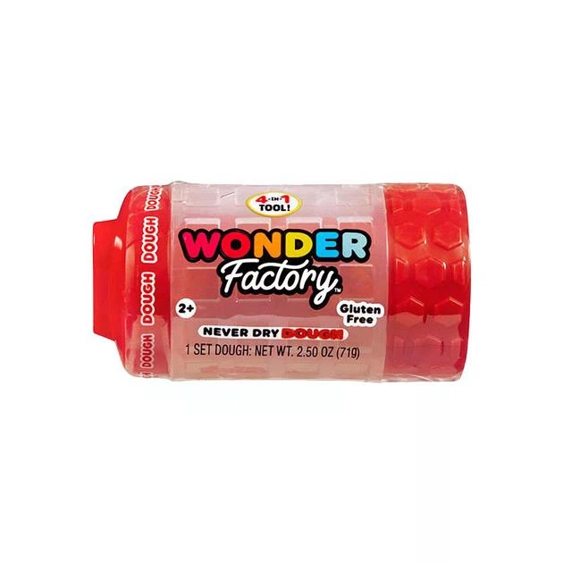 Незастигаюча маса для ліплення Wonder Factory червона 71 г без глютену м'який пластилін для дітей від 2 років (SKU-287) - Фото 1 Незастигаюча маса для ліплення Wonder Factory червона 71 г без глютену м'який пластилін для дітей від 2 років (SKU-287) - зображення 1