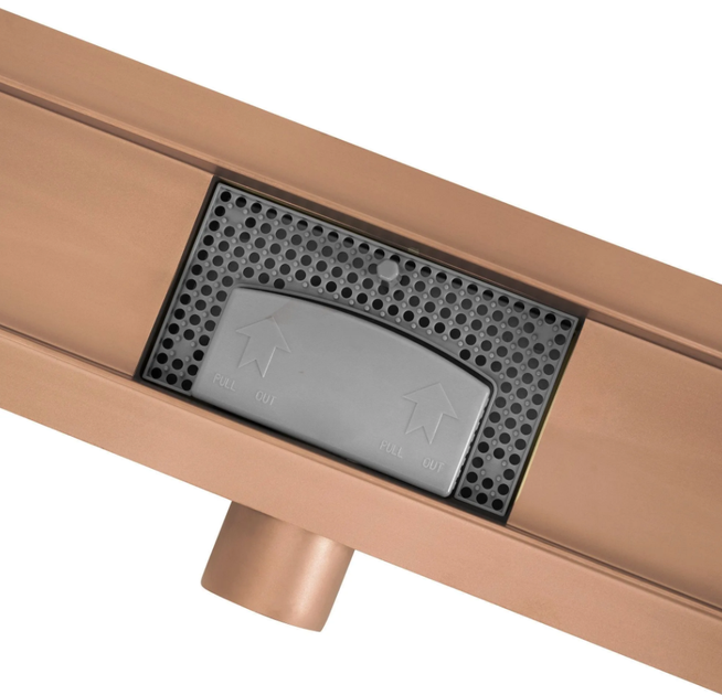 Душевой канал Rea Neox 90 см brushed copper REA-G4889 - изображение 3