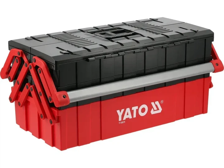 Ящик для инструментов YATO раздвижной пластиковый с 5 лотками 460 x 265 x 208 мм YT-08978 - изображение 2