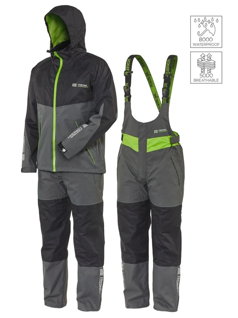 Костюм демісезонний Feeder Concept STORM 01 водонепроникний NORTEX BREATHABLE S чорний/сірий - Фото 1 Костюм демісезонний Feeder Concept STORM 01 водонепроникний NORTEX BREATHABLE S чорний/сірий - зображення 1
