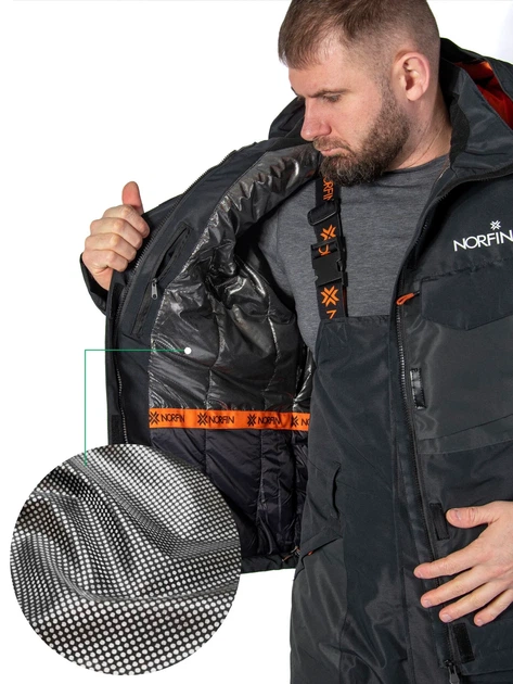 Костюм демисезонный Norfin BOAT 2 S NORTEX BREATHABLE Space Gray - Фото 9 Костюм демисезонный Norfin BOAT 2 S NORTEX BREATHABLE Space Gray - изображение 9