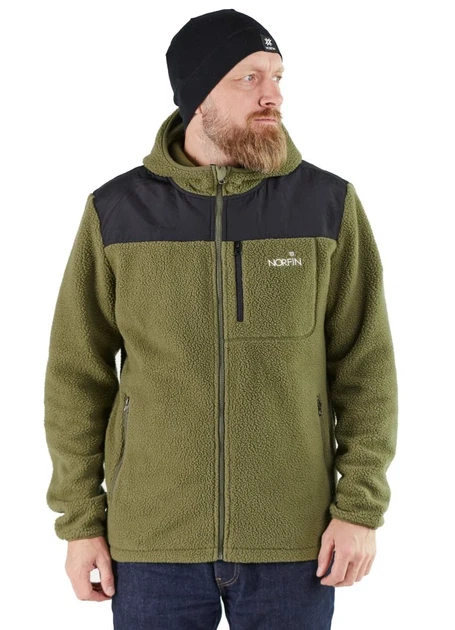 Куртка флис Norfin POLARGUARD GREEN 03 зимняя L 100% полиэстер зеленая - Фото 7 Куртка флис Norfin POLARGUARD GREEN 03 зимняя L 100% полиэстер зеленая - изображение 7