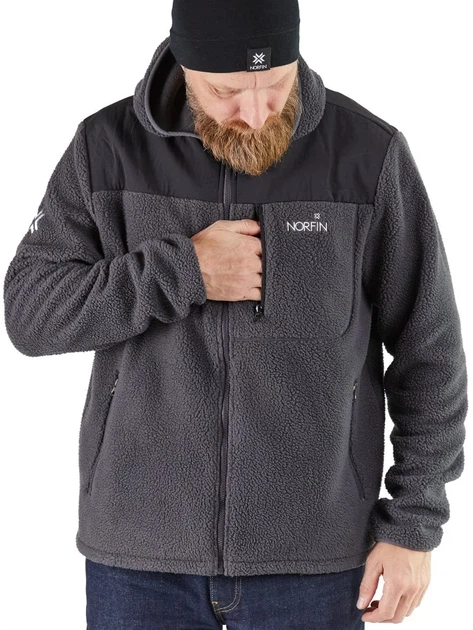 Куртка флис Norfin POLARGUARD GR 03 зимняя 100% полиэстер размер L черная - Фото 3 Куртка флис Norfin POLARGUARD GR 03 зимняя 100% полиэстер размер L черная - изображение 3