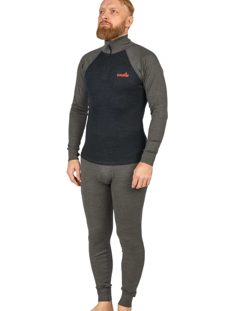 Термобелье Norfin NATURAL HEAT MERINO 03 зимнее 60% шерсть мериноса L черное - изображение 3