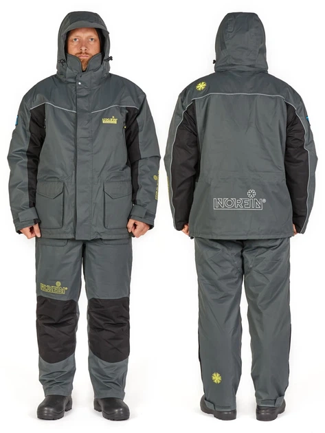 Костюм зимний Norfin ELEMENT FLT 01 S NORTEX BREATHABLE серый водонепроницаемый 6000 мм - Фото 2 Костюм зимний Norfin ELEMENT FLT 01 S NORTEX BREATHABLE серый водонепроницаемый 6000 мм - изображение 2