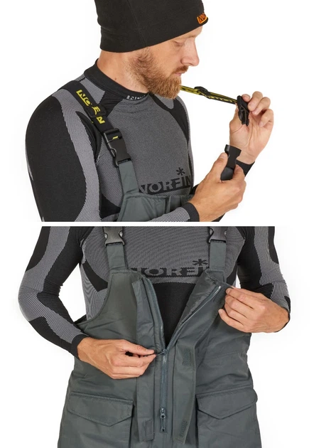 Костюм зимний Norfin ELEMENT FLT 01 S NORTEX BREATHABLE серый водонепроницаемый 6000 мм - Фото 6 Костюм зимний Norfin ELEMENT FLT 01 S NORTEX BREATHABLE серый водонепроницаемый 6000 мм - изображение 6