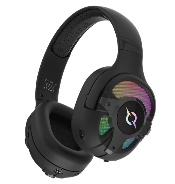 Słuchawki gamingowe AQIRYS ARA Dual Mode: Wireless 2.4GHz Bluetooth Wired black (AQRYS_ARABK) - obraz 4