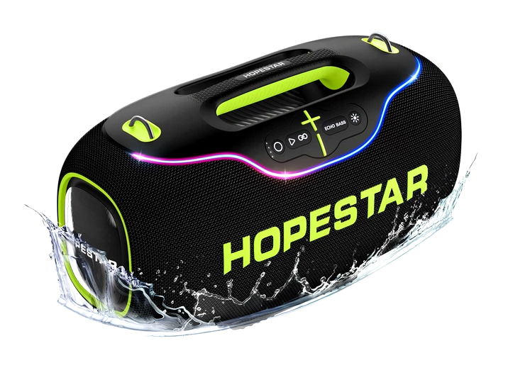 Портативная Bluetooth колонка 350Вт 30000мАч IPX6 USB черная Hopestar A80 - изображение 2