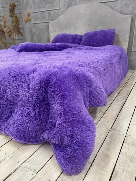 Одеяло всесезонное Grass Медведь плюшевый мех с коротким ворсом 200x230 см фиолетовый (tra61) - Фото 1 Одеяло всесезонное Grass Медведь плюшевый мех с коротким ворсом 200x230 см фиолетовый (tra61) - изображение 1