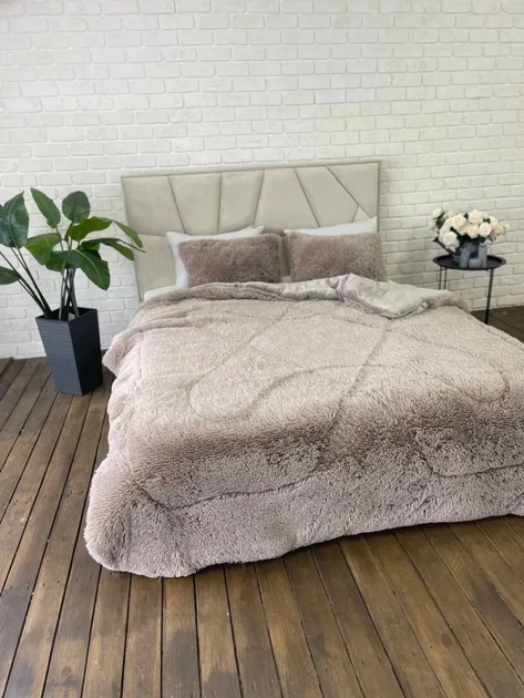 Ковдра всесезонна Grass Ведмідь плюшеве хутро з коротким ворсом 200x230 см бежевий (tra57) - Фото 1 Ковдра всесезонна Grass Ведмідь плюшеве хутро з коротким ворсом 200x230 см бежевий (tra57) - зображення 1