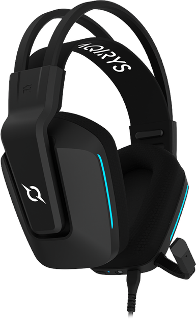 Słuchawki gamingowe AQIRYS ALYA 7.1 Virtual Surround RGB Black - obraz 8